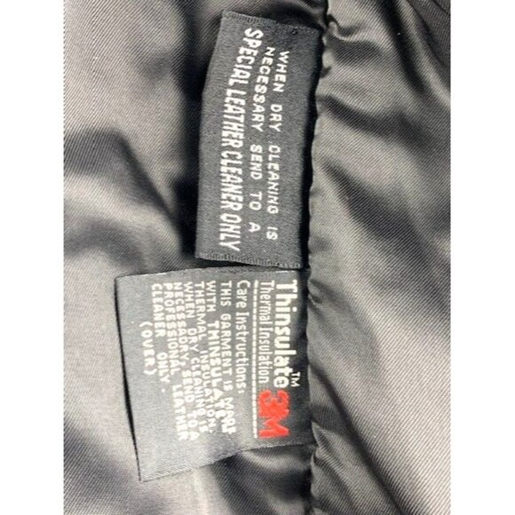 Wilsons Black Leather Belted Jacket Women's Medium with Thinsulate Lining Vtg - Picture 10 of 16